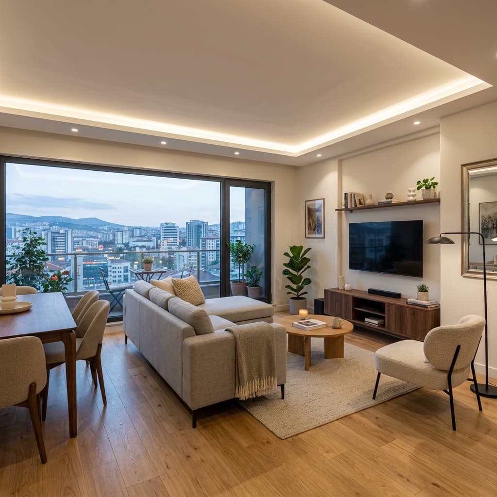 Işıklı Asma Tavan Uygulaması | LED ve Gergi Tavan Ankara